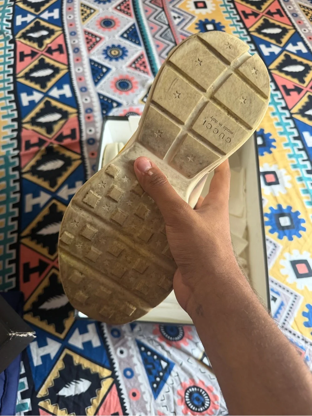 Gucci Rhyton Leather Sneakers